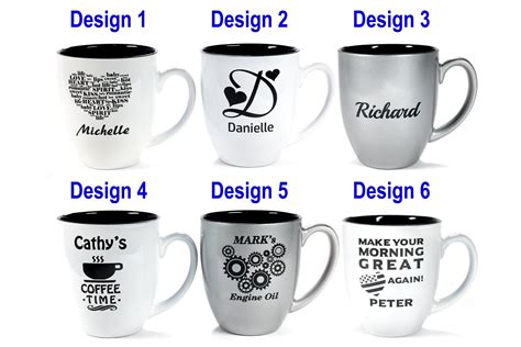 personalized ceramic coffee mug gift  coffee tea lover