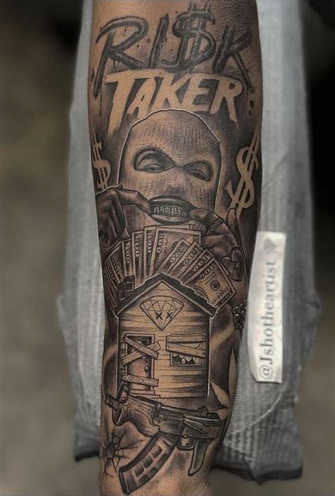 Gangster Tattoos Half Sleeves