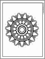 Coloring Pages Geometric Patterns Pattern Printable Circle Adults Flower Color Designs Kids Cool Vector Print Drawing Getdrawings Hippie Getcolorings Pdf sketch template