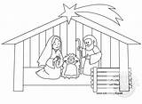 Presepe Colorare Natale Disegno Giuseppe Gesù Tuttodisegni sketch template