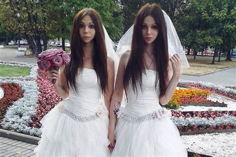 lesbian brides sisters no just a russian man and his new wife daily star