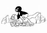 Coloring Pingu Pages Popular sketch template