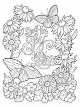 Coloring Joy Bible Lord Pages Colouring Butterfly Shout Garden Sizes Two 5x11 Journaling Mandala Etsy Adult Choose Board sketch template