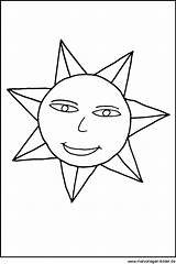 Sonne Malvorlage Kostenlose Ausschneiden Sterne Mond Datei sketch template