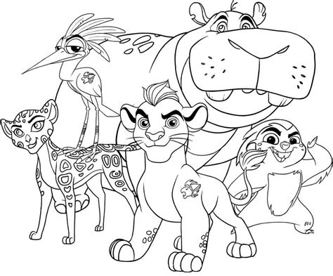 lion guard  print coloring page  printable coloring pages