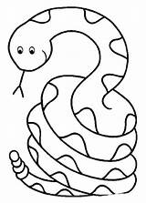 Schlange Malvorlage Schlangen Zum Kinderfarben Fur sketch template