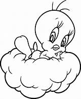 Coloring Pages Tweety Waiting Inmate Template Cloud sketch template