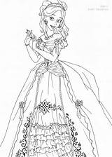 Giselle Coloring Pages Lineart Disney Deviantart Gown Deluxe Getdrawings Colouring Printable Choose Board Selinmarsou sketch template