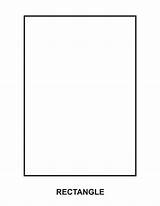 Rectangle Coloring Pages Template Kids Printable Shapes Colouring Shape Templates Preschool Choose Board Sketch sketch template