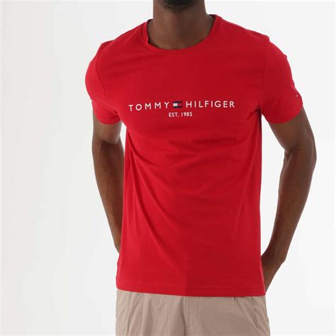 tommy hilfiger logo  shirt haute red mwmw