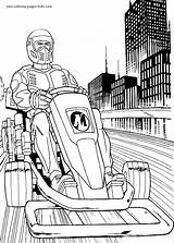 Action Coloring Man Pages Color Kids Motorcycle Sheets Printable Cartoon Found sketch template