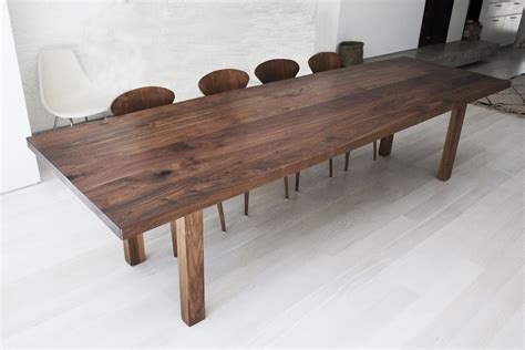 buy custom solid walnut dining table   order  withers