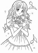 Coloring Pages Girls Anime Kids sketch template