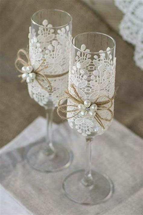 30 Beautiful Wedding Glasses Décor Ideas Wedding Forward Wedding