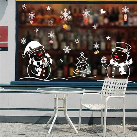 Christmas Snowman Removable Home Vinyl Window Wall Stickers Decal Decor