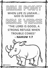 Coloring Nahum Vbs Roar Christianbook sketch template