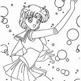 Sailor Mercury Coloring Pages Getdrawings Getcolorings sketch template