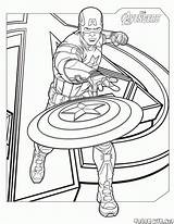 Avenger Colorare Vengadores Disegni Capitan Mewarnai Azione Thor Hawkeye Ameryka Kapitan Malvorlagen Colorkid Nera Action Vendicatori Akcji Aktion Vedova Kolorowanki sketch template