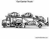 Carrier Colouring sketch template