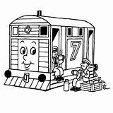 Lokomotive Toby Malvorlage Ausmalbild sketch template