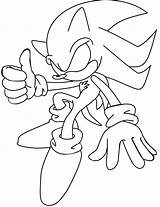 Sonic Shadow Coloring Silver Pages Super Base Hedgehog Template sketch template