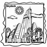 Coloring Pages Chicago Kids Sized Each Below Click Skydeck Color1 sketch template