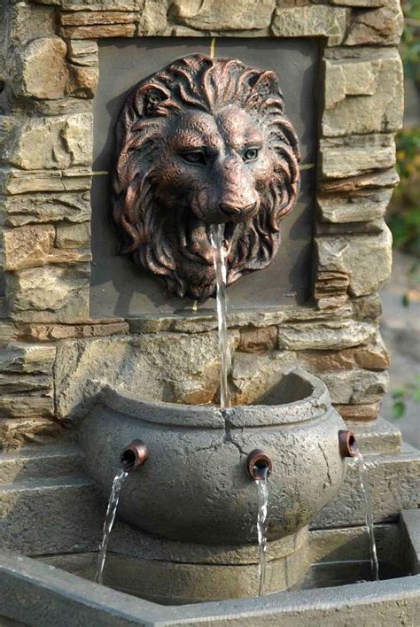 lion water fountain fontany sadovye fontany sadovyy fontan