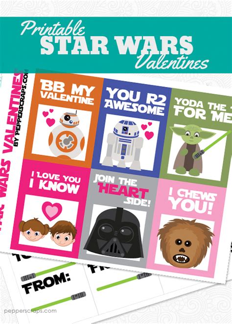 printable star wars valentines printable templates