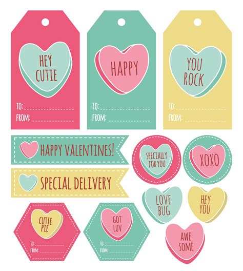 valentines day printable tags printable word searches