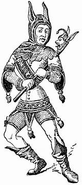 Jester Medieval Trickster sketch template