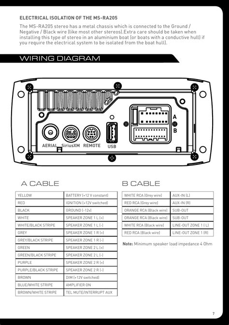 marine radio wiring diagram wiring digital  schematic