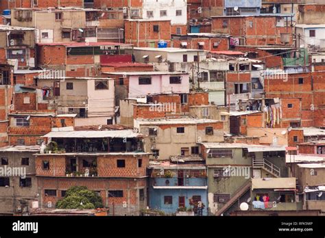 artigas  guarataro slums caracas venezuela stock photo alamy