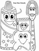 Coloring Pages Dentist Dental Toddlers Kids Health Color Preschool Friends Hygiene Fine Four Activities Dentists Visit Choose Board Books sketch template