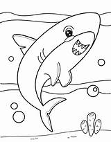 Shark Coloring Cute Pages Kawaii Animal Printable Kids Bat Museprintables sketch template