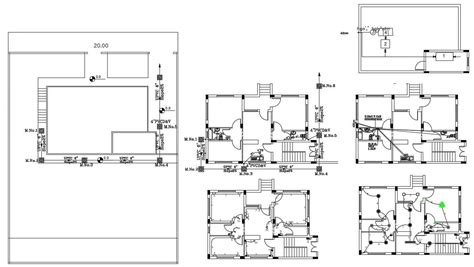 House Construction Plan Working Drawing Dwg File Cadbull