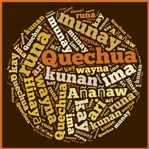 admiradores del idioma quechua vocabulario de palabras basicas en