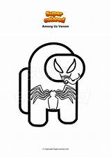 Venom Colorare Supercolored Antlers sketch template