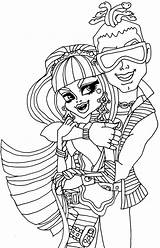 Coloring Cleo Pages Monster High Deuce Nile Coloringkids Getcolorings Kids Printable Color sketch template