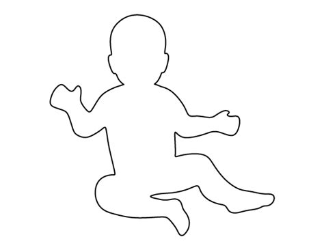 baby pattern   printable outline  crafts creating stencils