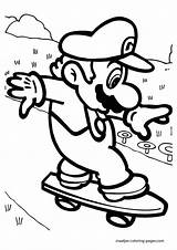 Coloring Skateboard Pages Printable Color Getcolorings Print sketch template