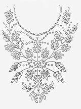 Embroidery Mexican Patterns Bordar Bordados Blusas Kurtis Ribbon Easyfreshideas Cuello Artigo sketch template