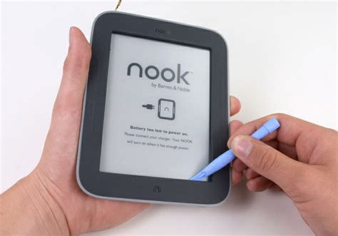 ifixit dismantles nook simple touch  glowlight technology