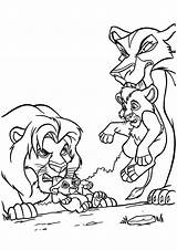 Leone Mufasa Simba Zira Scar Nala Stampare Cartoni Animati Protecting Coloringfolder Colornimbus Drago Simpatici sketch template