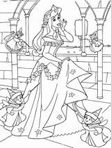 Coloring Pages Sleeping Beauty Aurora Princess Disney Books Printable sketch template
