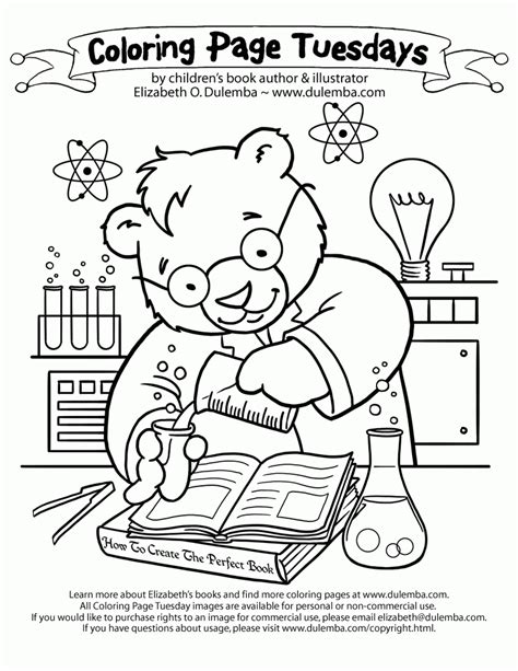 science coloring sheets coloring home