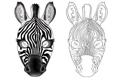 printable zebra mask coolest  printables