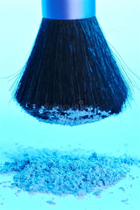 blue powder stock image image  face glamor color