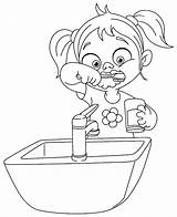 Coloring Pages Braces Teeth Getcolorings Brushing Color sketch template