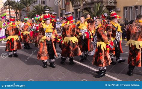 las palmas carnival parade  editorial stock image image  alcohol canaries