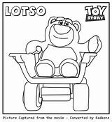 Lotso Toy Coloring Story sketch template